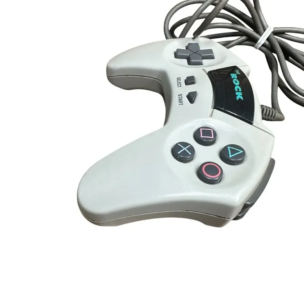 Vtg Nuby The Rock NB-700 Sony PlayStation 1 PS1 Controller GamePad Game Pad Gray